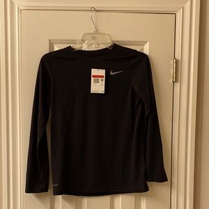 Nike Black Dri-FIT Long Sleeve Top,Kids Large, NWT.